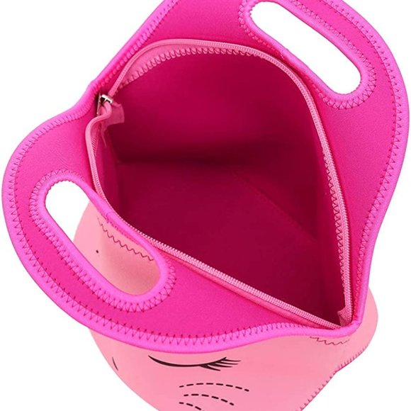 * New Cute Cat Face Bow Diamond Bling Waterproof Pink School Backpack Girls Book - Picture 10 of 15